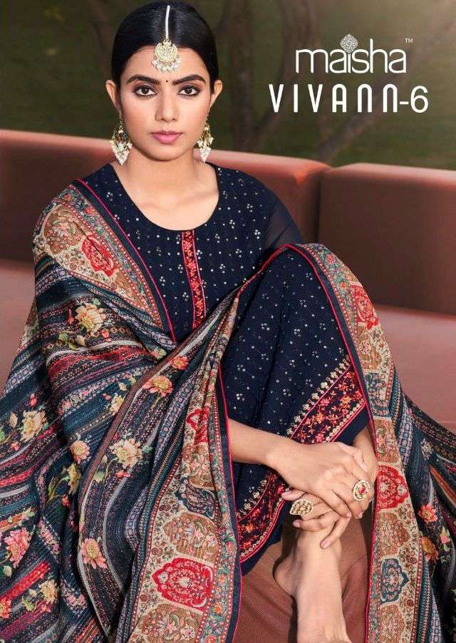maisha vivann vol 6 georgette beautiful salwar kameez