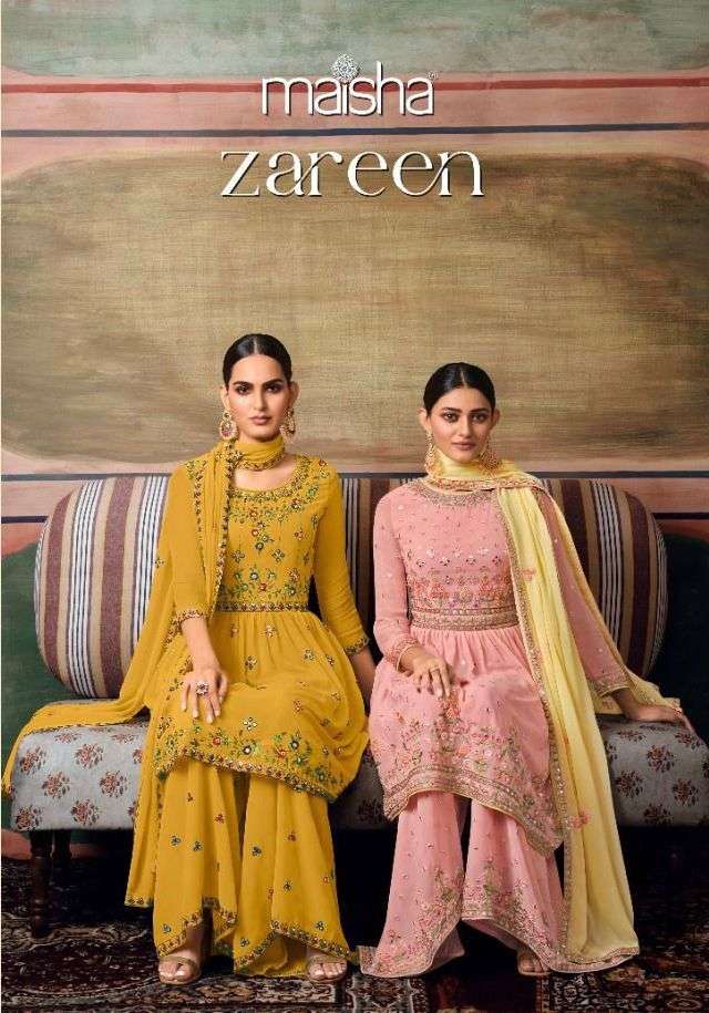 maisha zareen georgette beautiful pakistani dresses
