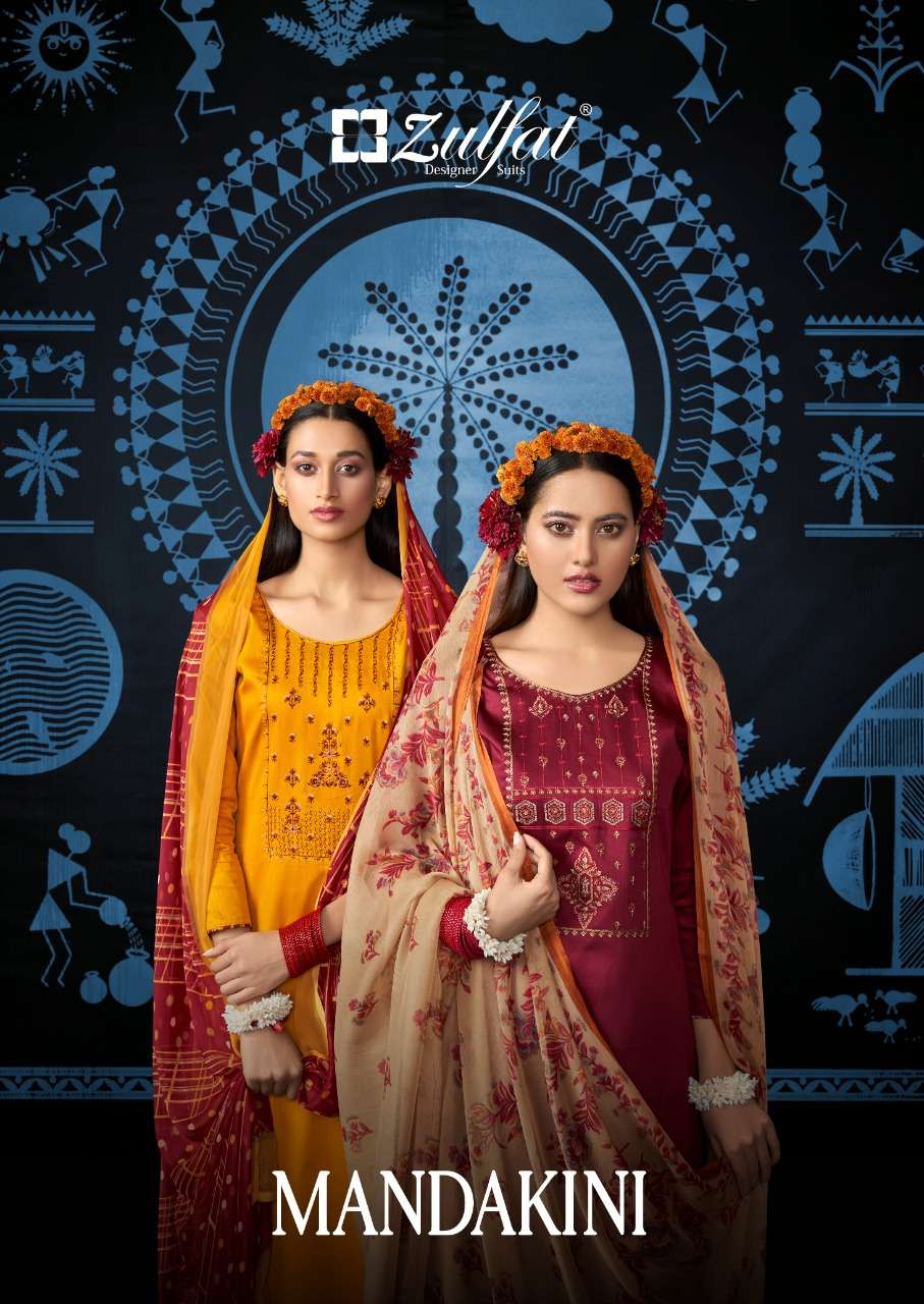 mandakini by zulfat jam cotton casual dress materials