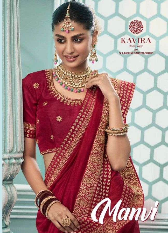 manvi by kavira vichitra silk designer fancy saree