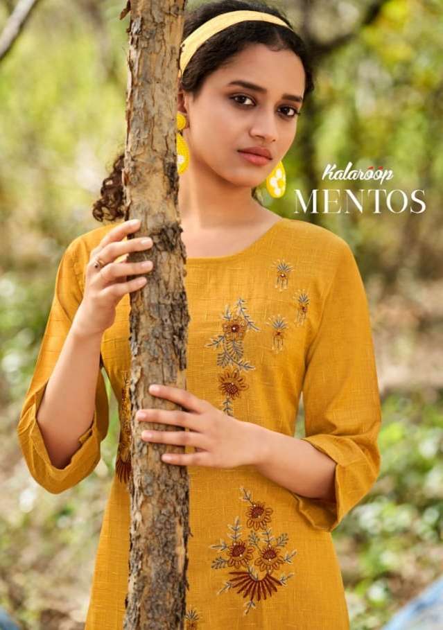 mentos by kalaroop rayon fancy kurtis