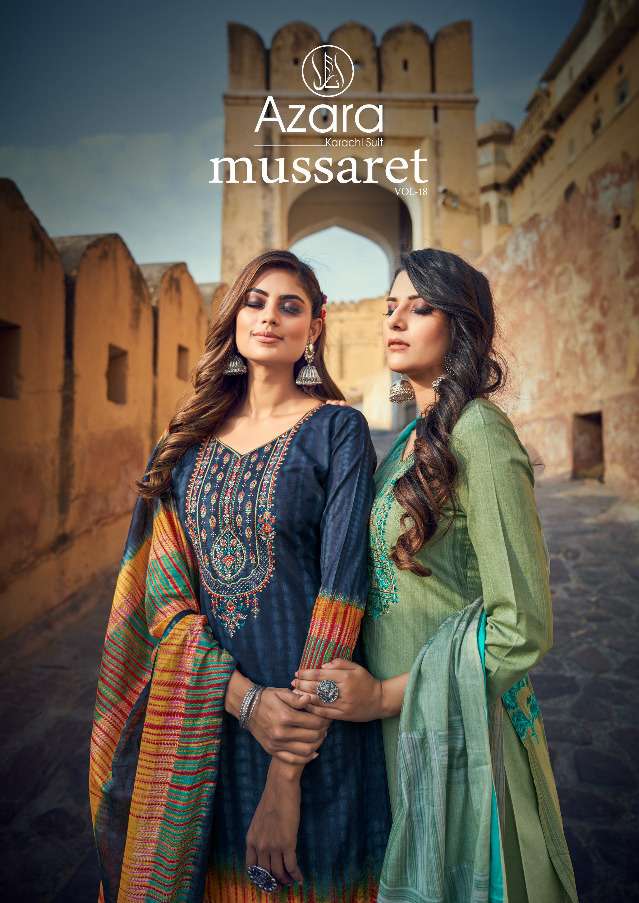 mussaret vol 18 by azara radhika cotton beautiful dresses supplier