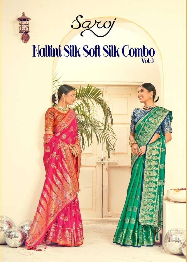 nallini vol 3 by saroj silk designer fancy saree