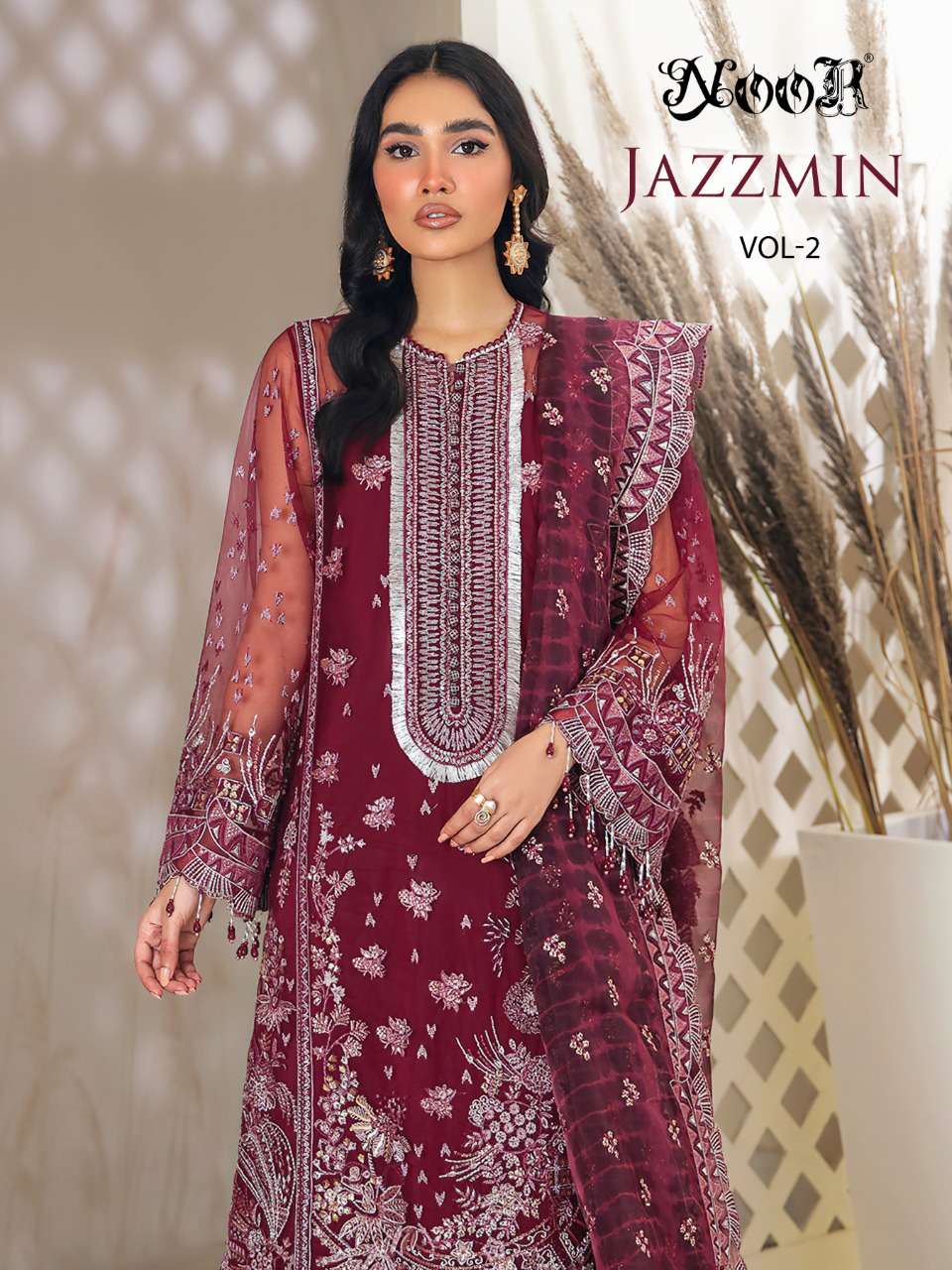 noor jazzmin vol 2 exclusive pakistani wedding suits