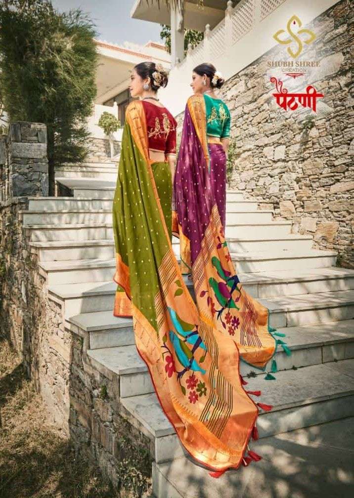 paithani by shubh shree silk brasso designer sarees