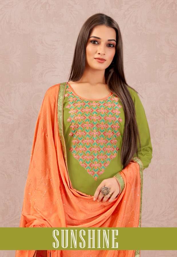 panch ratna sunshine jam silk fancy salwar kameez 