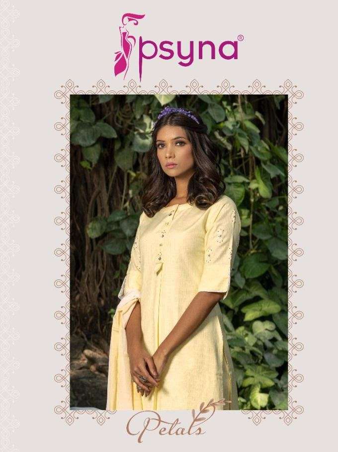 psyna petals cotton kurti with top bottom and dupatta wholesaler in surat 