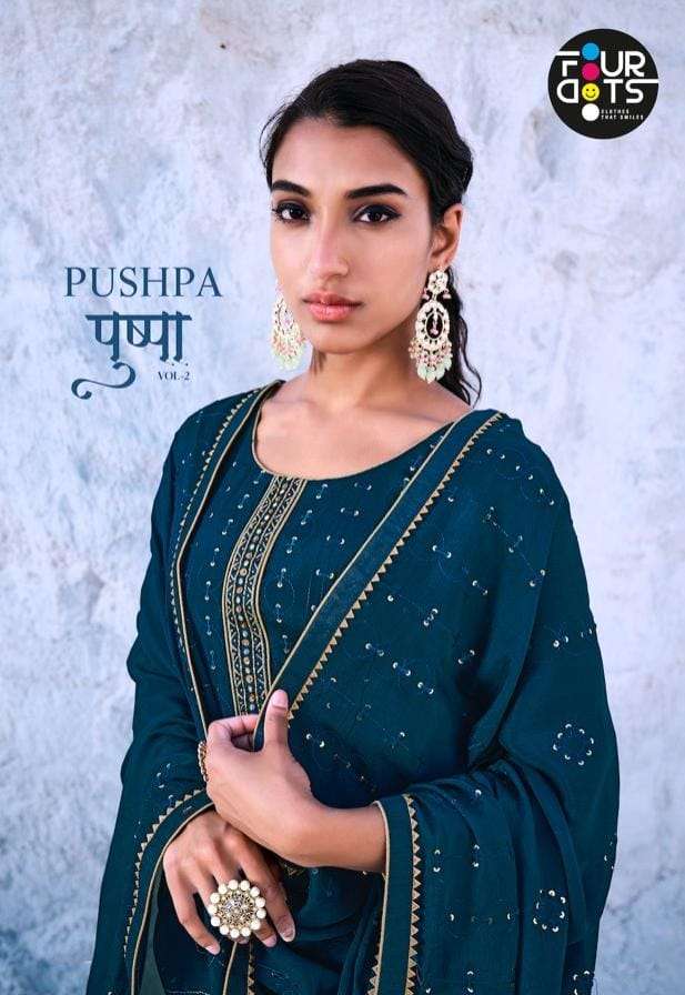 pushpa vol 2 by fourdots viscose chiffon casual dresses supplier