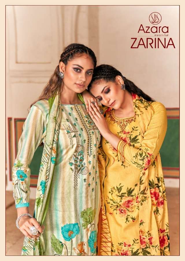 radhika zarina by azara jam cotton casual wear dress materials
