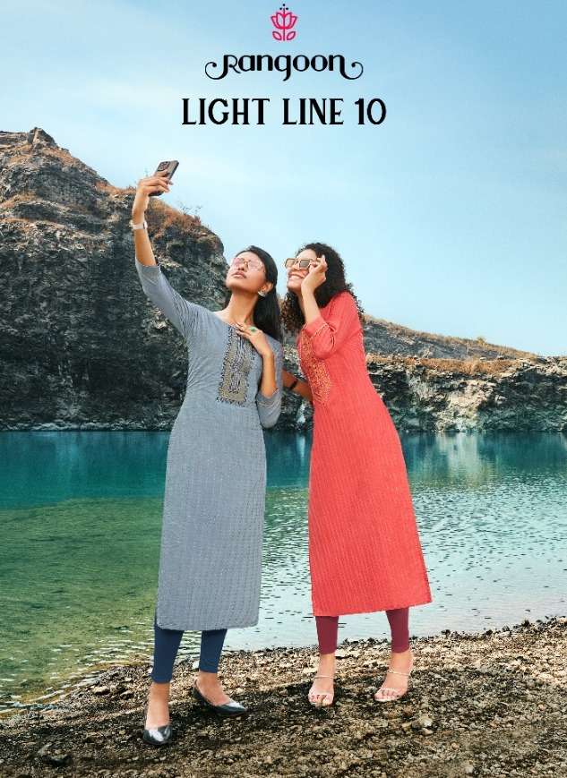 rangoon light line vol 10 simple readymade kurti 
