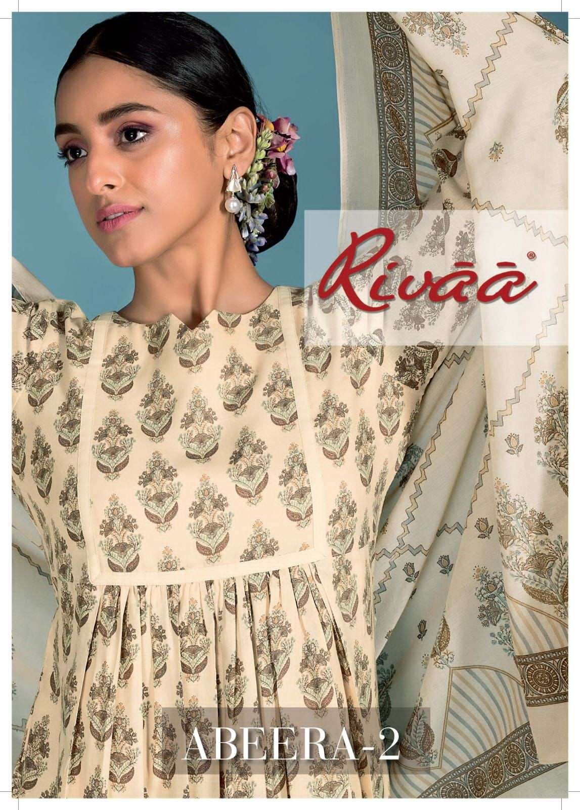 rivaa exports wholesaler in surat abeera 2 pure cotton dress catalogs 