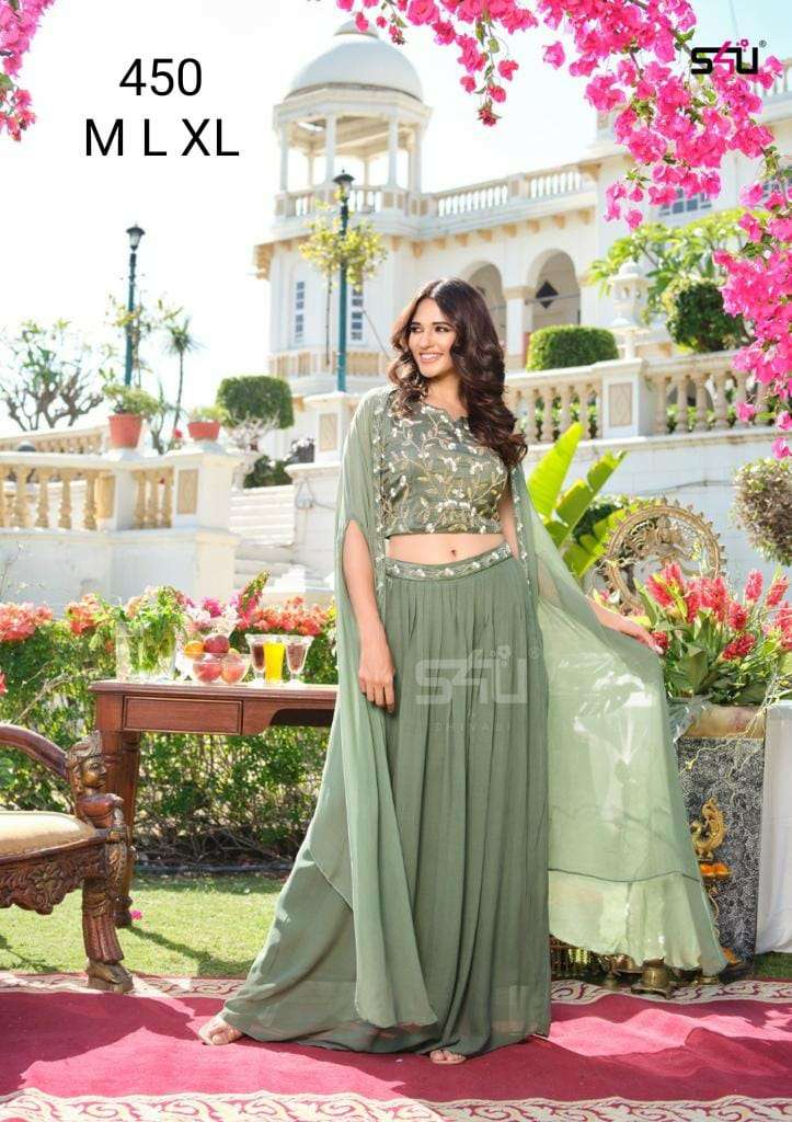 s4u 450 combo set of design exclusive wedding wear dress for women girls