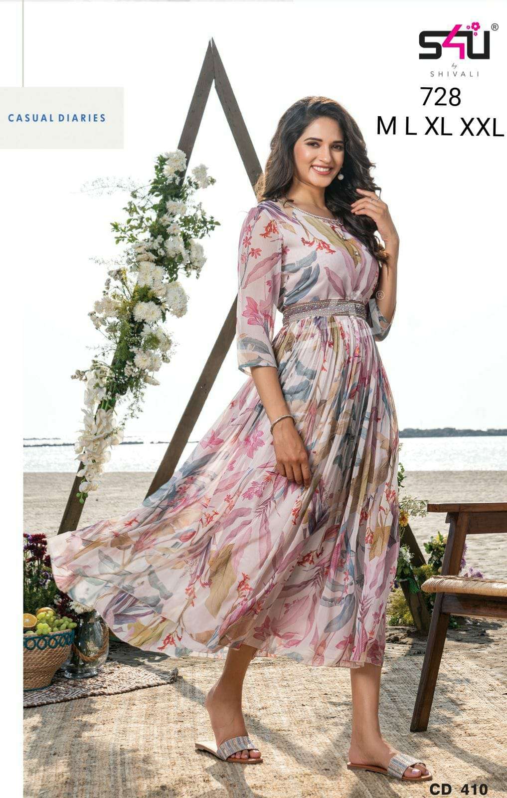 s4u 728 design combo set of party wear kurti 