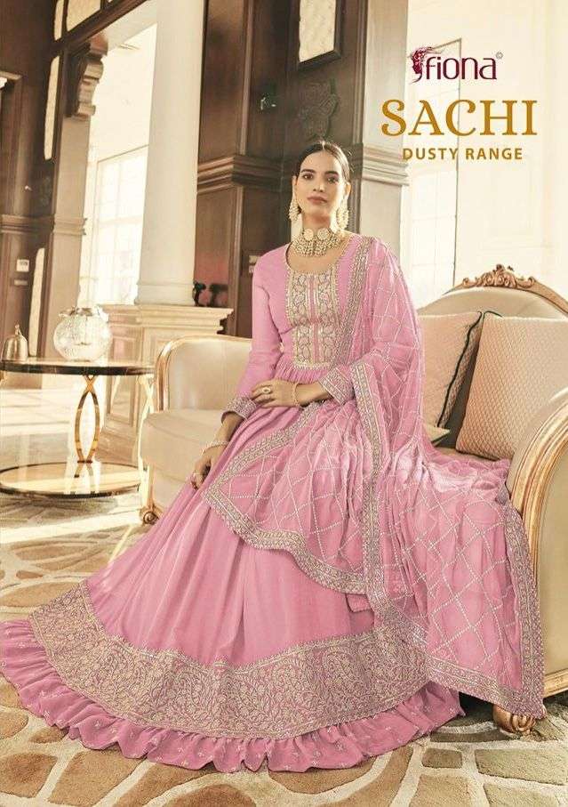 sachi by fiona georgette readymade long dresses supplier