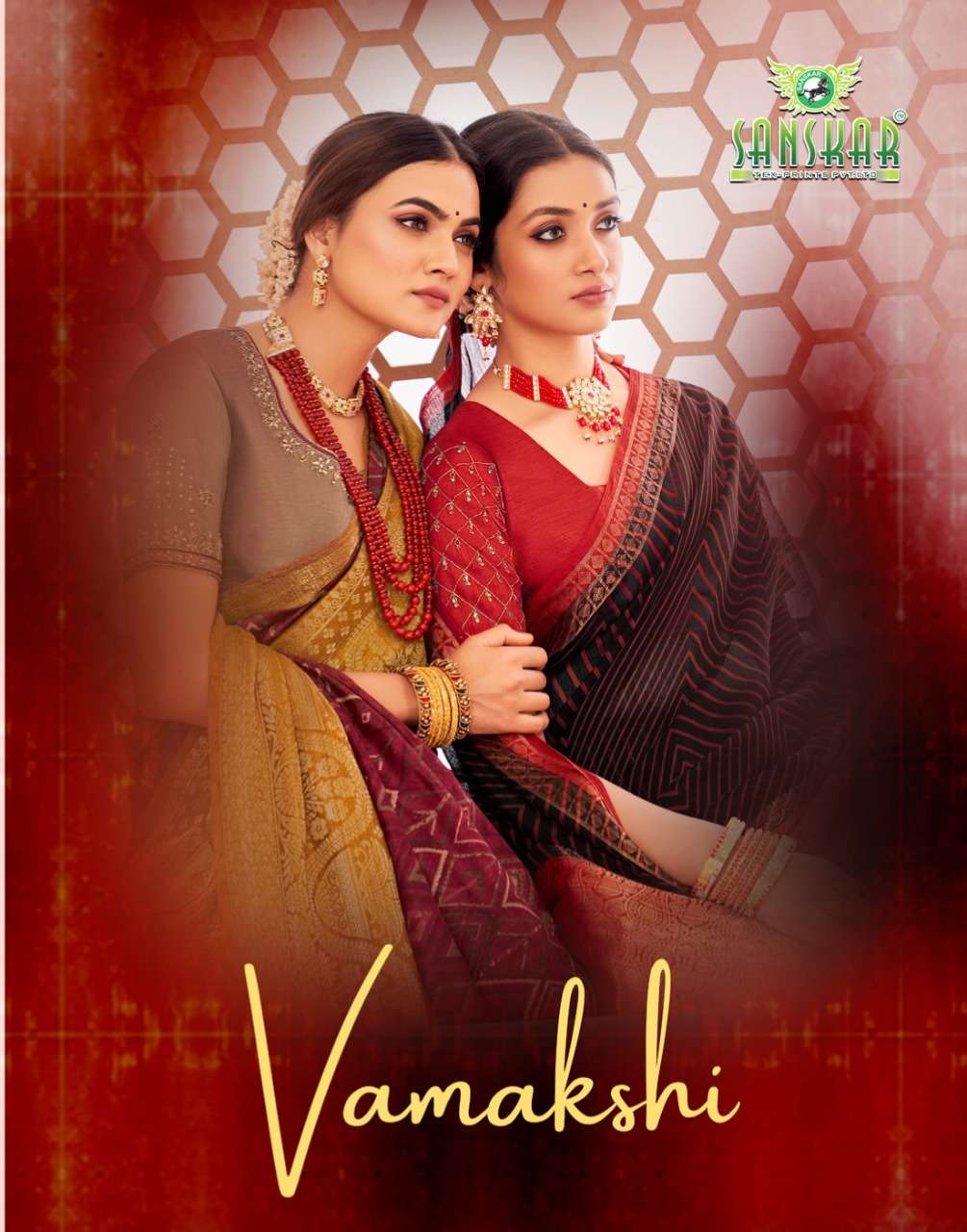 Sanskar tex prints vamakshi fancy silk sarees collection at krishna creation