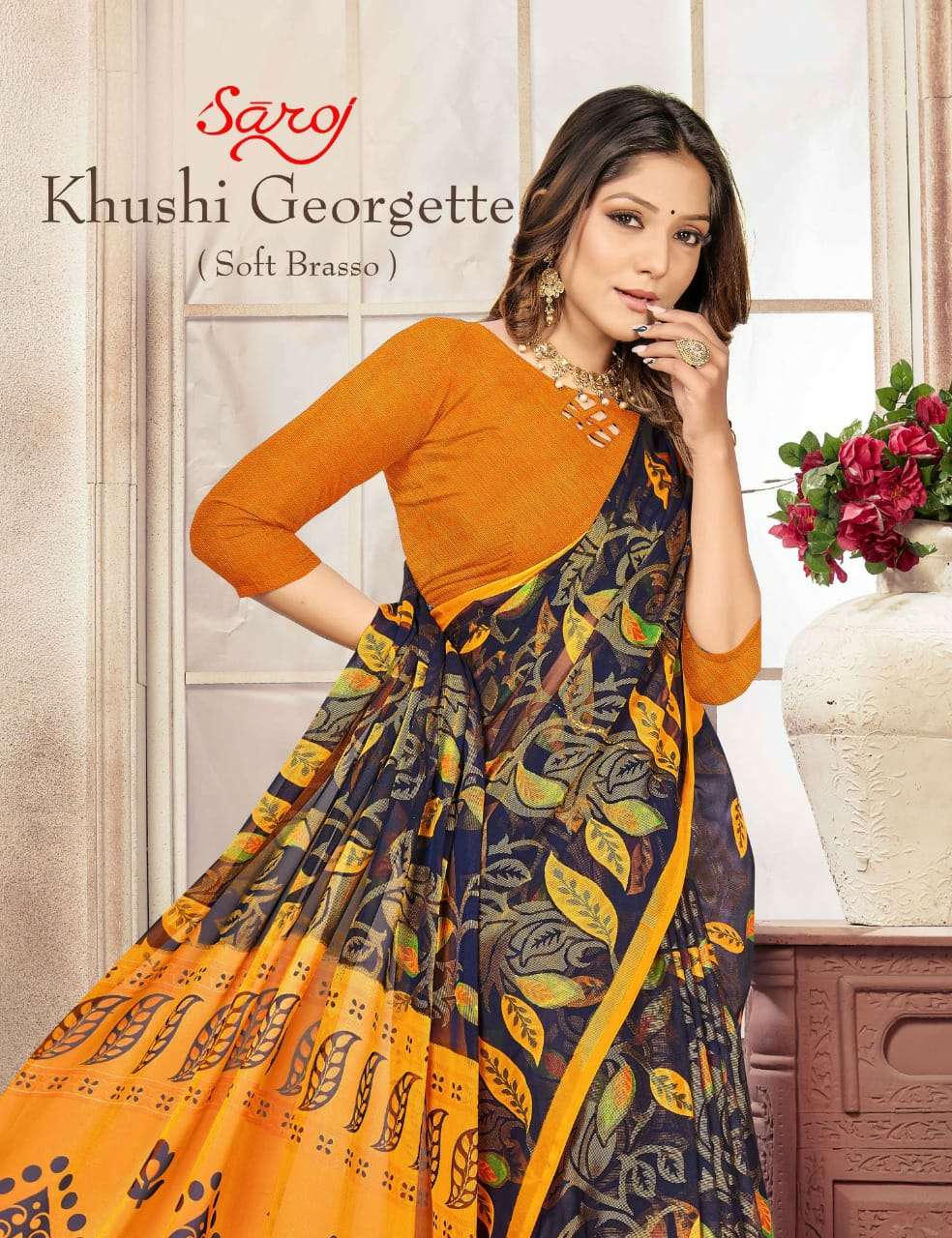 Saroj khushi georgette fancy sarees collection