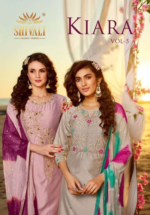 shivali kiara vol 5 designer combo set of exclusive top with bottom and dupatta 