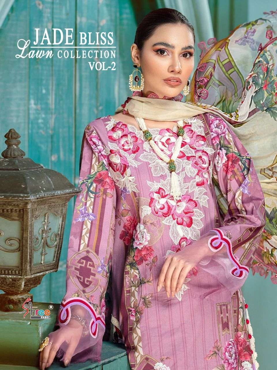 shree fabs jade bliss lawn vol 2 cotton pakistani fancy dresses