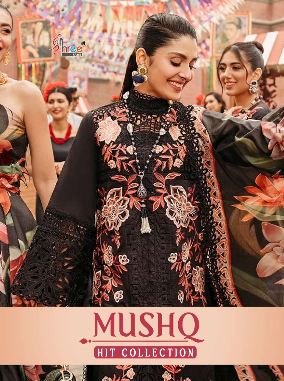shree fabs mushq hit collection cotton pakistani suits 