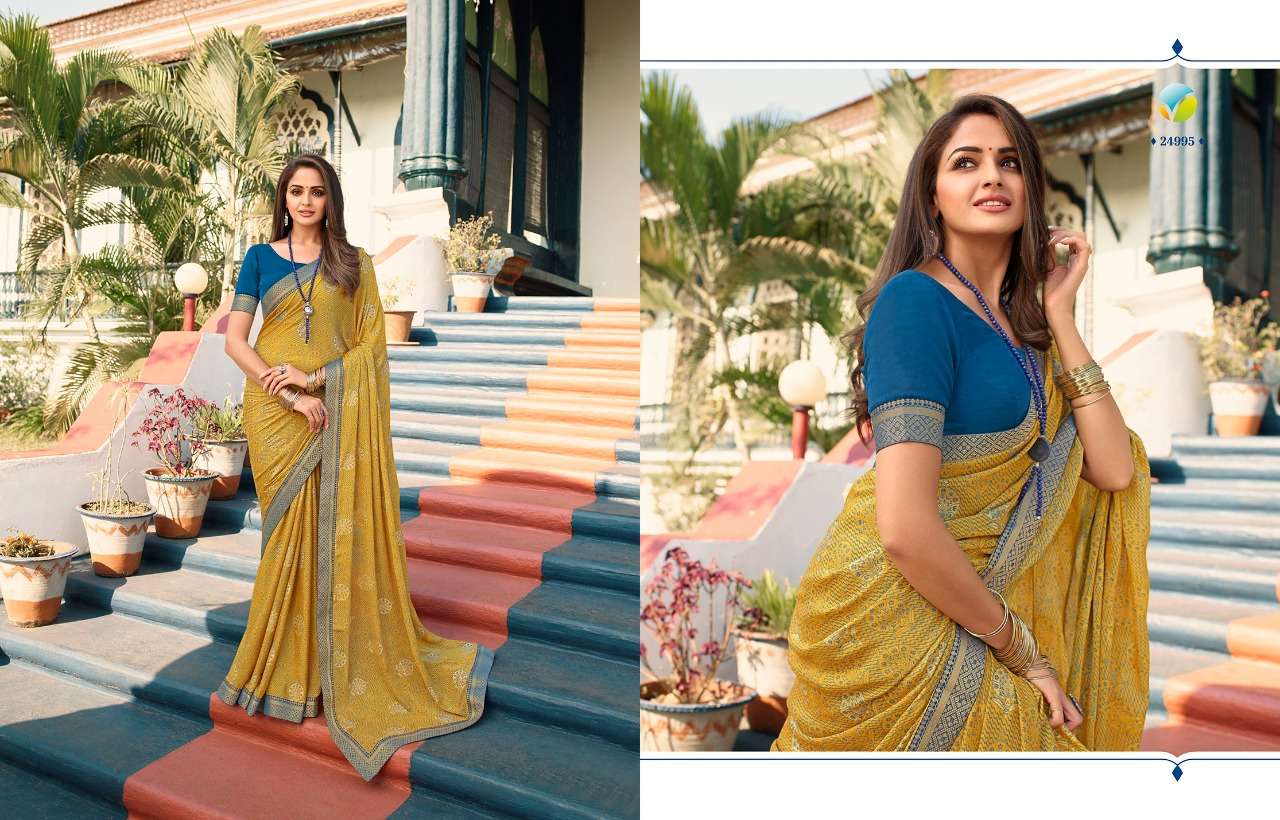 starwalk vol 71 by vinay 24991-25005 series printed georgette silk sarees