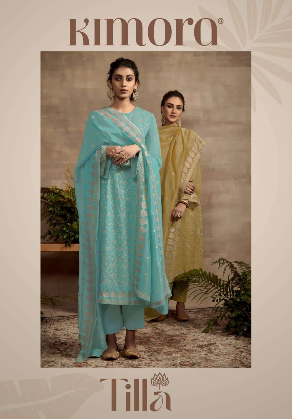 tilla by kimora heer pure organza designer fancy salwar kameez
