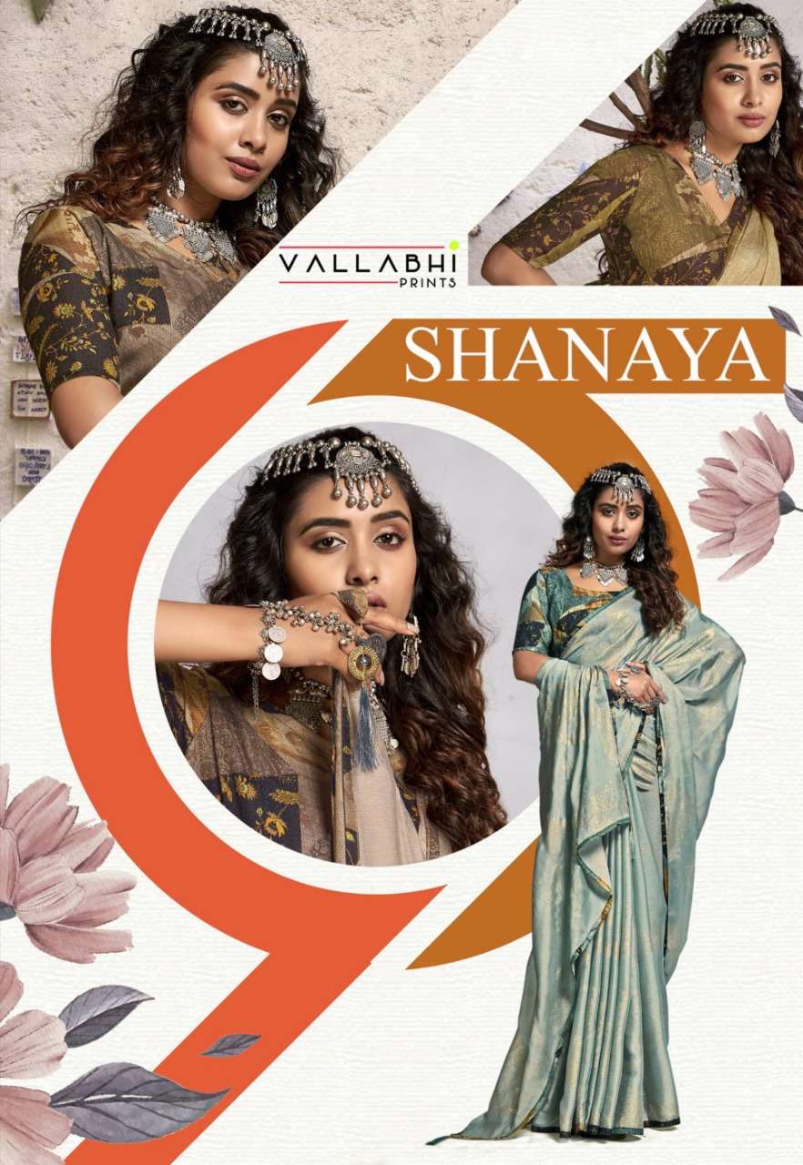 Vallabhi prints shanaya chiffon printed sarees collection at krishna creation