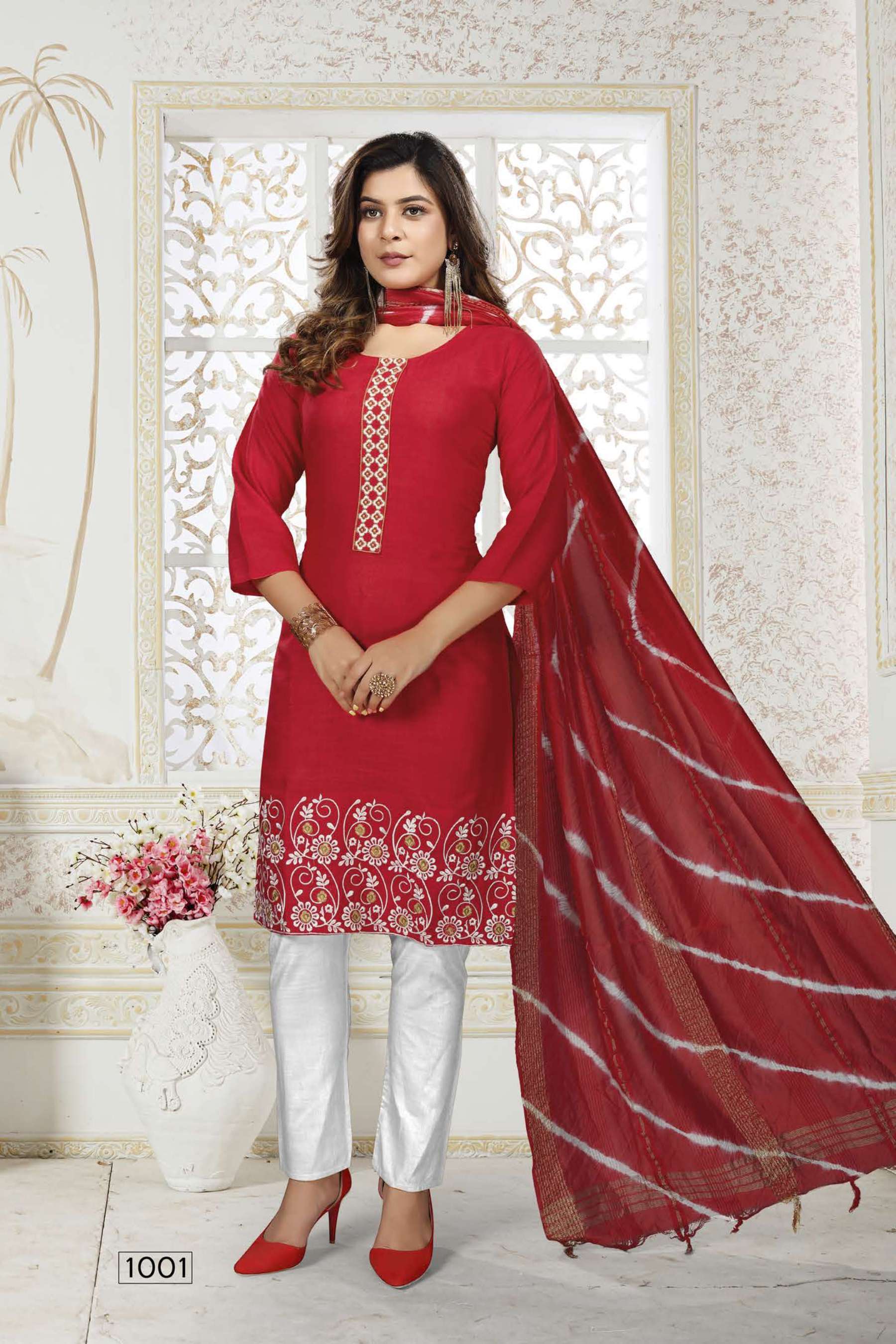 VANISH HEAVY RAYON SLUB READYMADE SUIR CATALOG WHOLESALER BEST RATE