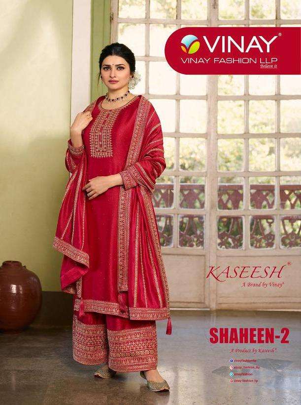 vinay shaheen vol 2 silk georgette work exclusive fancy suits