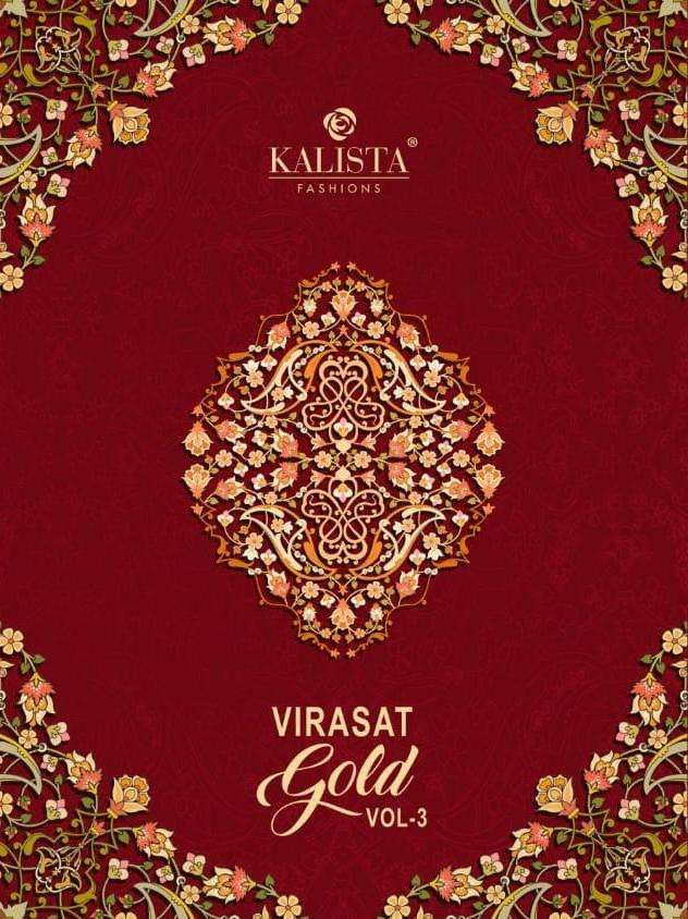 virasat gold vol 3 by kalista vichitra silk embroidery fancy sarees