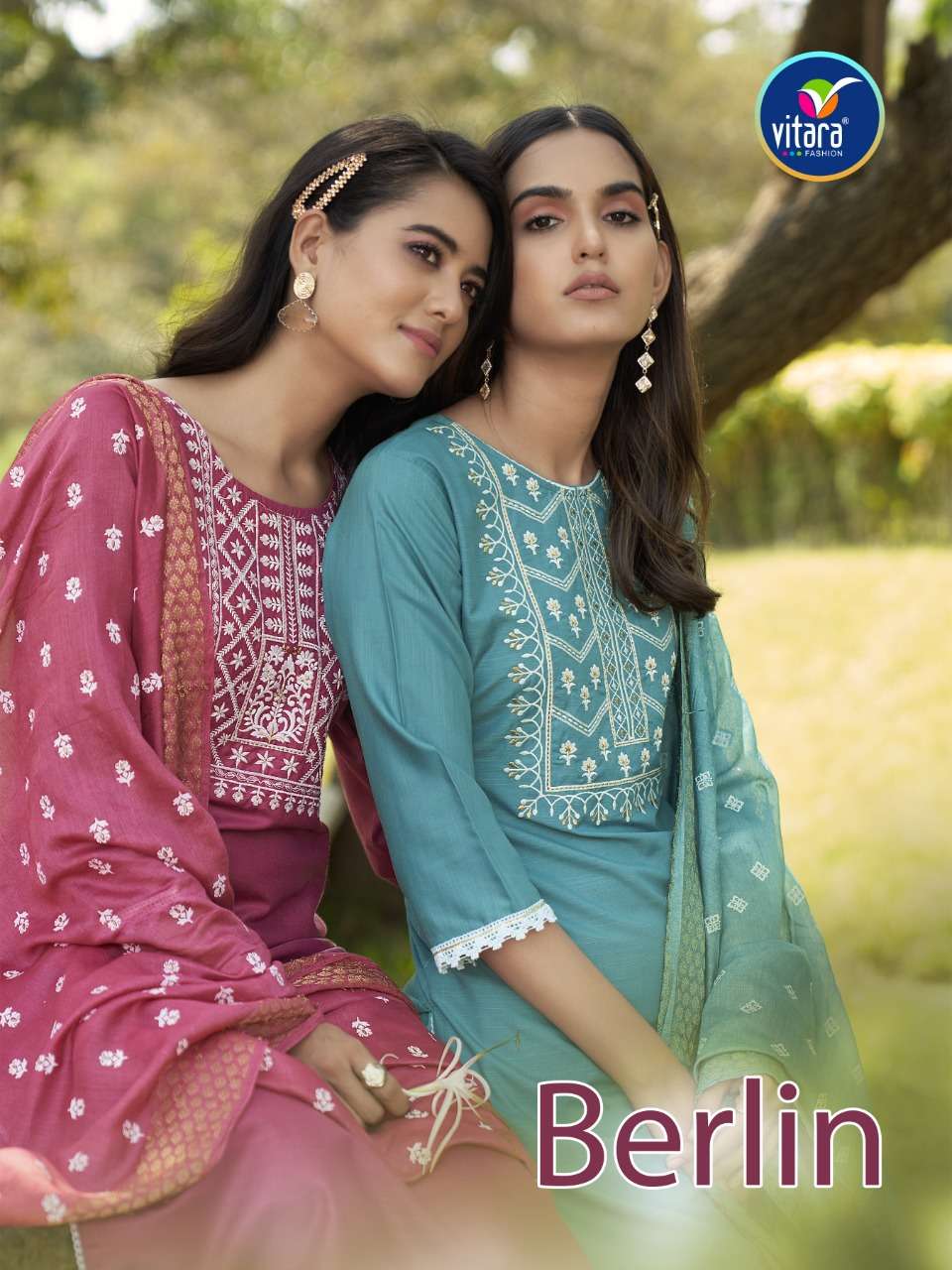 vitara fashion launches berlin exclusive designer kurti pent with dupatta specially for summer	