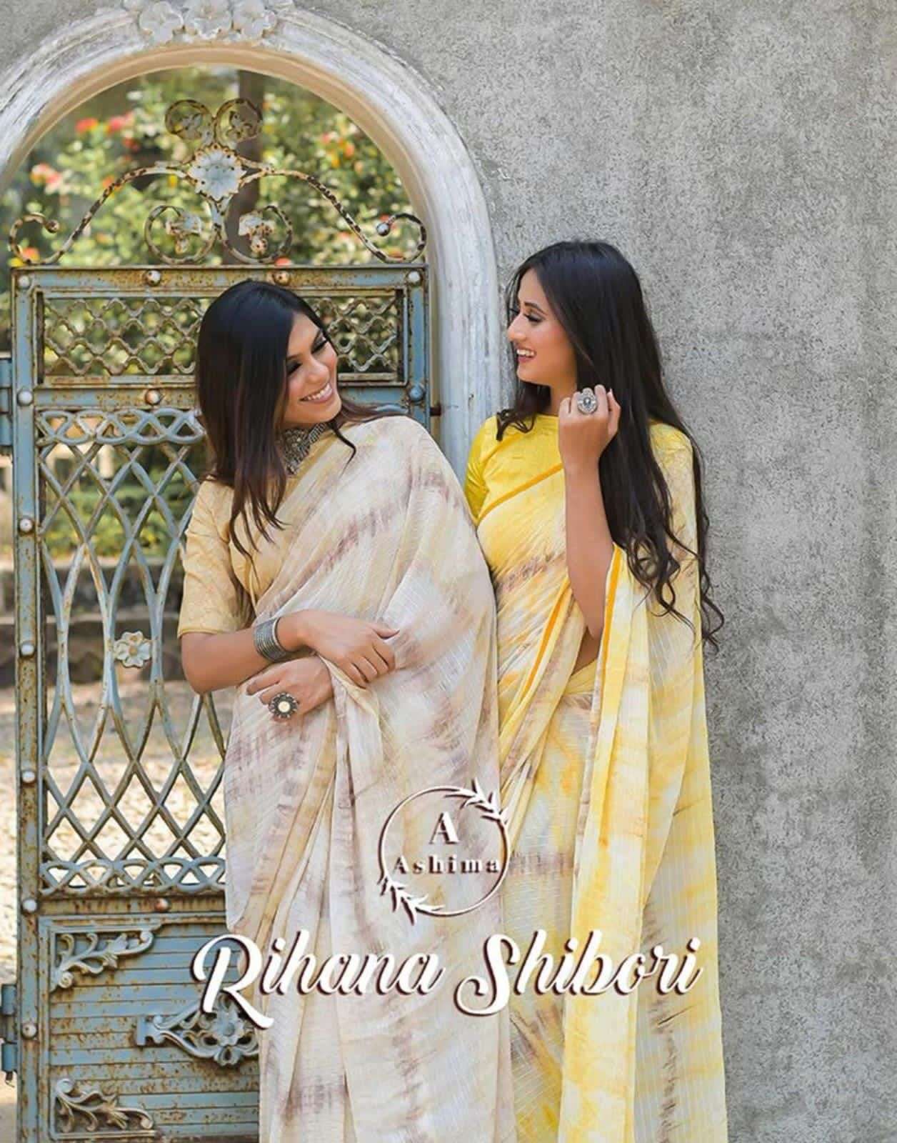 ashima present rihanaaa shibori weightless beautiful fancy sarees