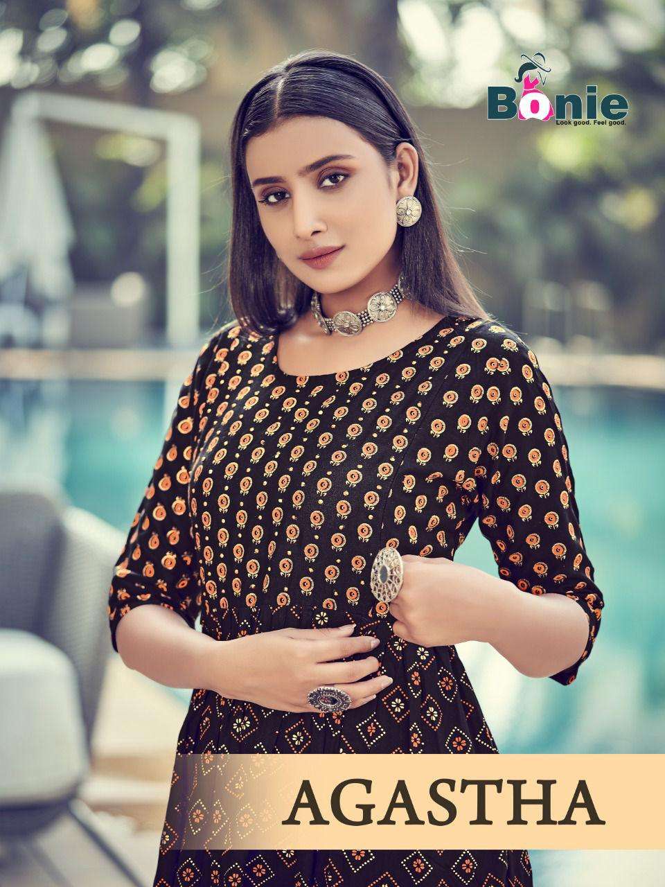 BONIE AGASTHA HEAVY PURE RAYON STONE WORK IN TOP CATLOG WHOLESALER BEST RATE