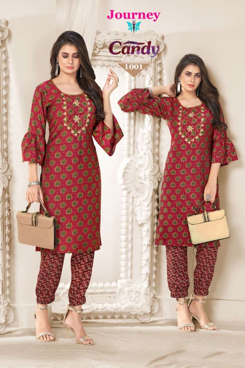 candy by journey design kurti with pent set 