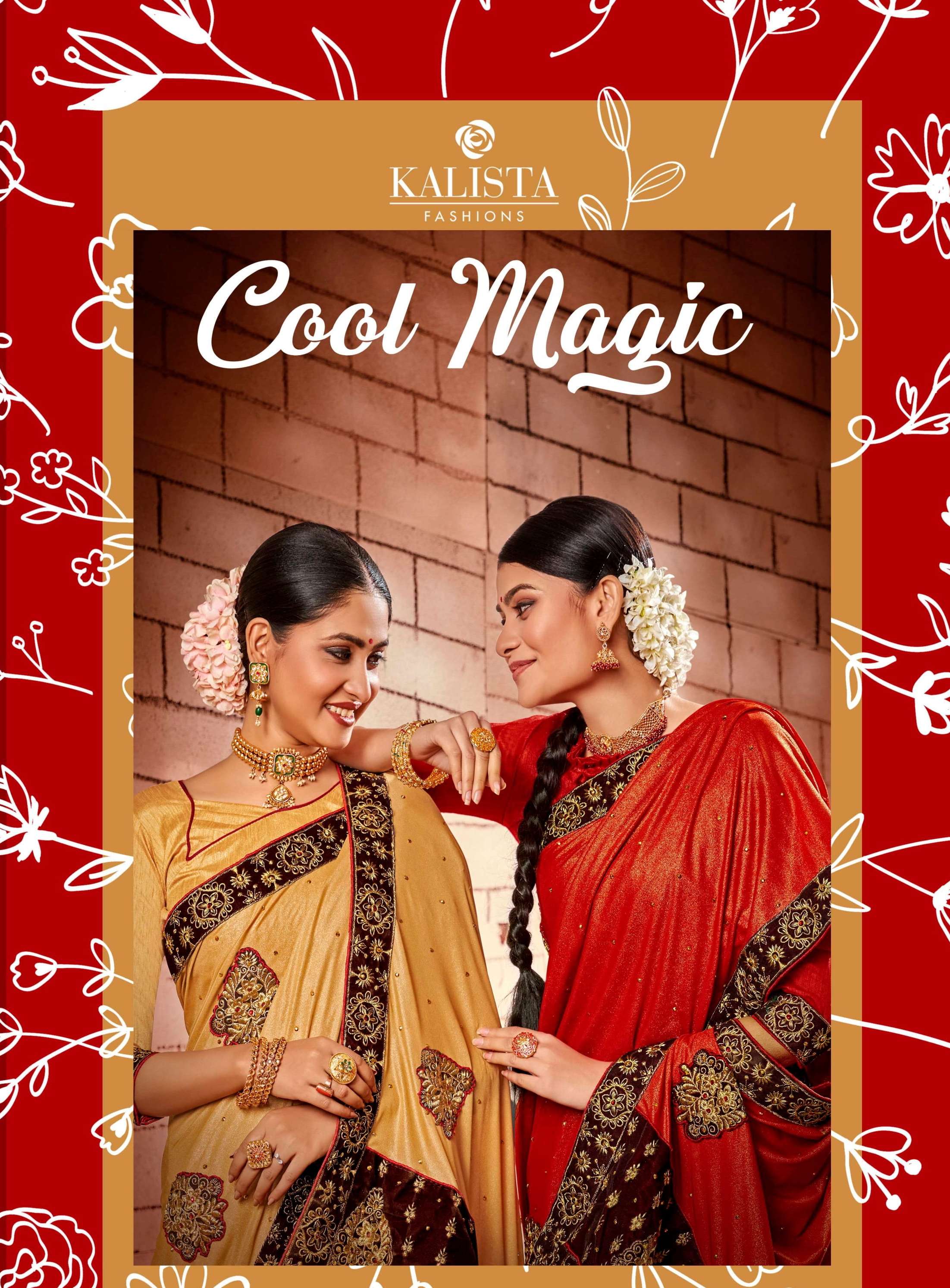 cool magic by kalista fancy ladies sarees supplier 