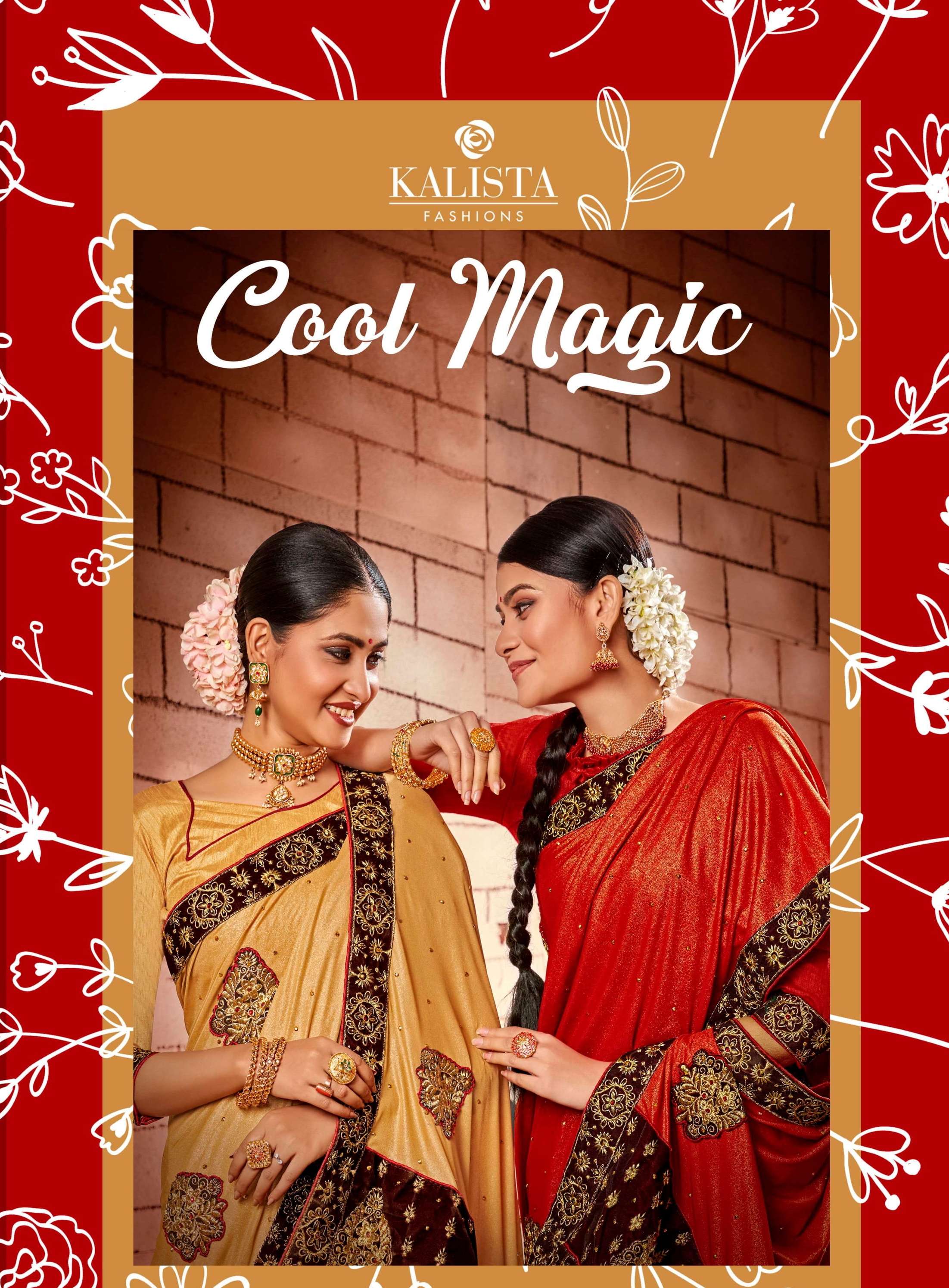 cool magic by kalista fancy ladies sarees supplier 
