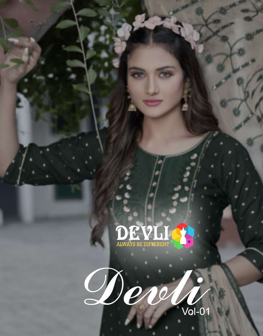 Devli launch devli vol 1 fancy kurti with pant & dupatta set