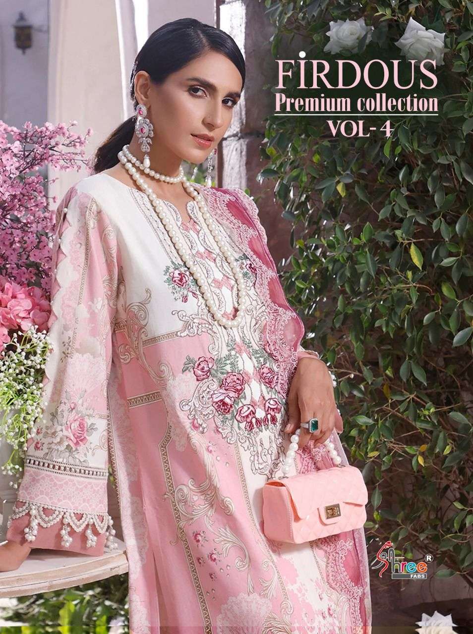 firdous premium vol 4 by shree fabs cotton embroidery pakistani dresses