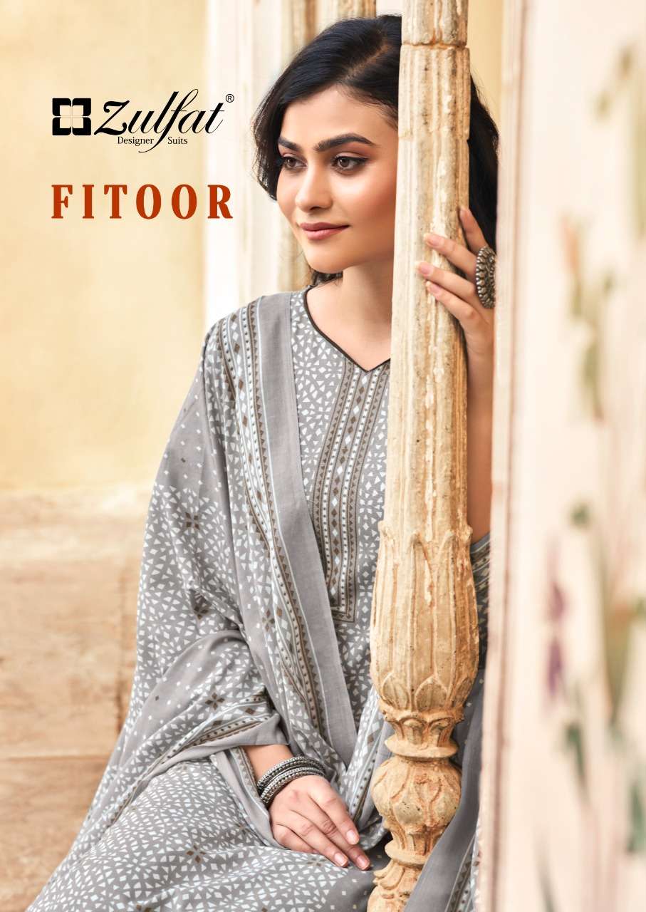 fitoor by zulfat cotton summer wear fancy dress materials