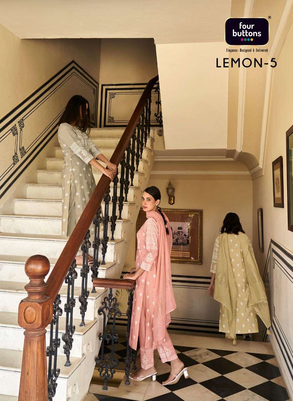 four buttons lemon vol 5 ladies special readymade salwar kameez
