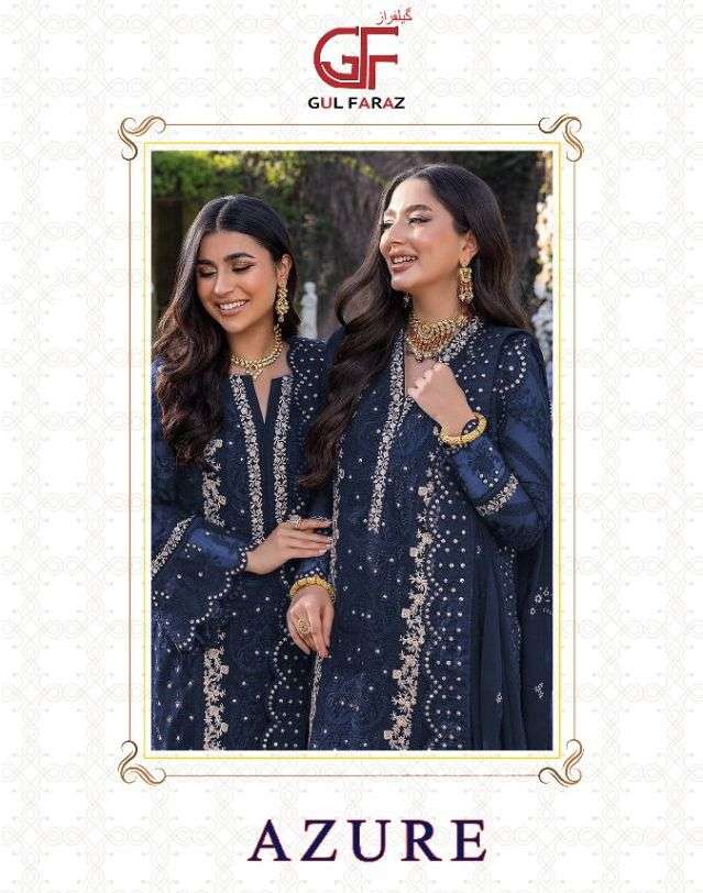 gul faraz azure 509 design pakistani dresses 