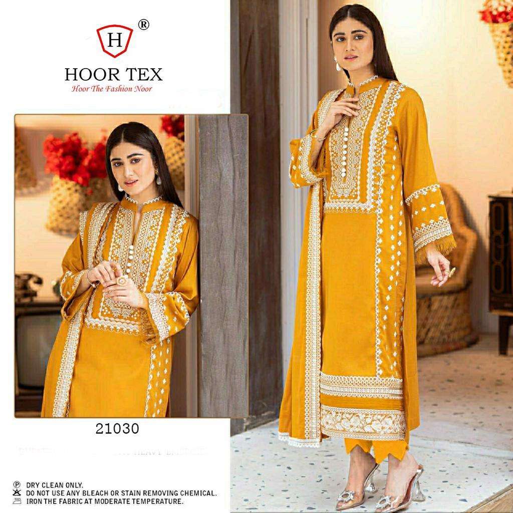 hoor tex 21030 design lawn cotton embroidery pakistani suit 