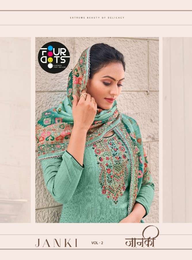 janki vol 2 by fourdots silk work designer fancy suits