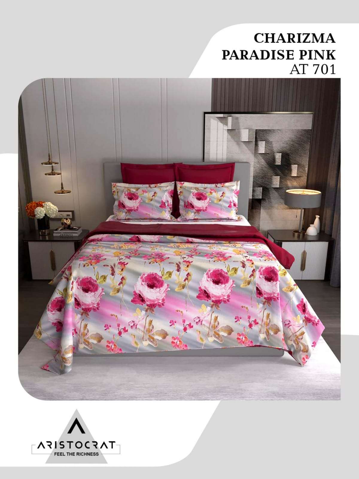k4u launch aristocrat 90-100 new collection of bedsheets with pillow cover 