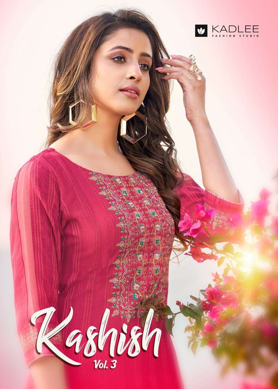 Kadlee kashish vol 3 rayon fancy kurti collection at krishna creation