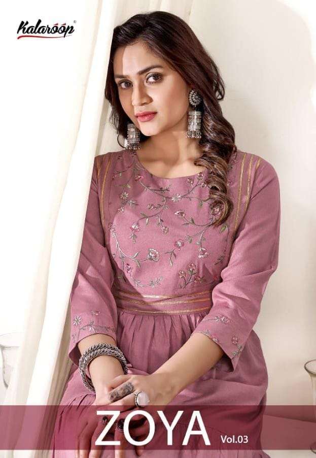 kalaroop zoya vol 3 embroidery gown collection 