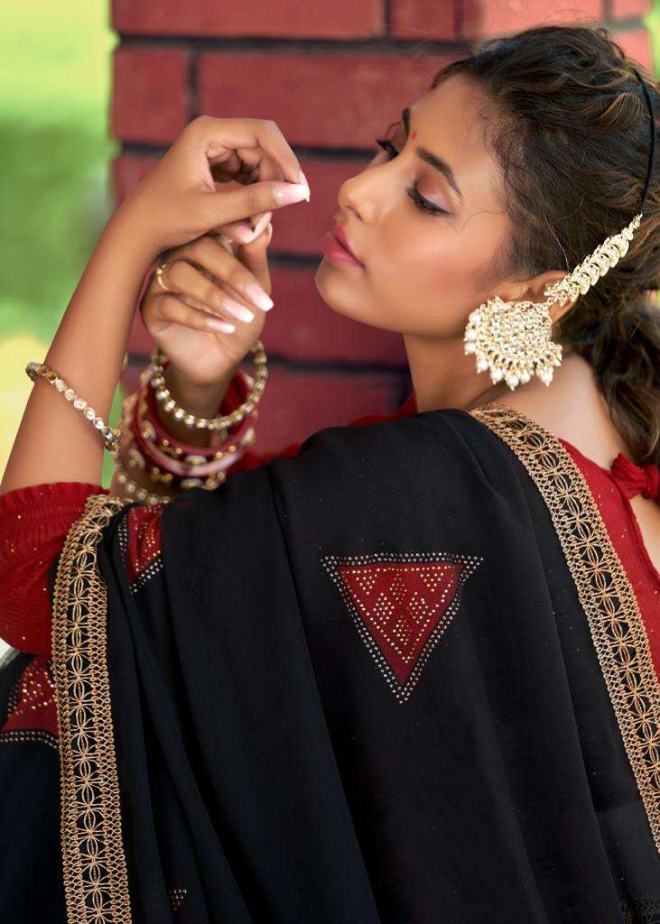 kashvi creation suhani georgette sarees best rate seller 