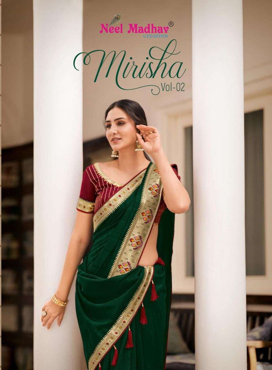mirisha vol 2 by neel madhav vichitra silk designer fancy sarees