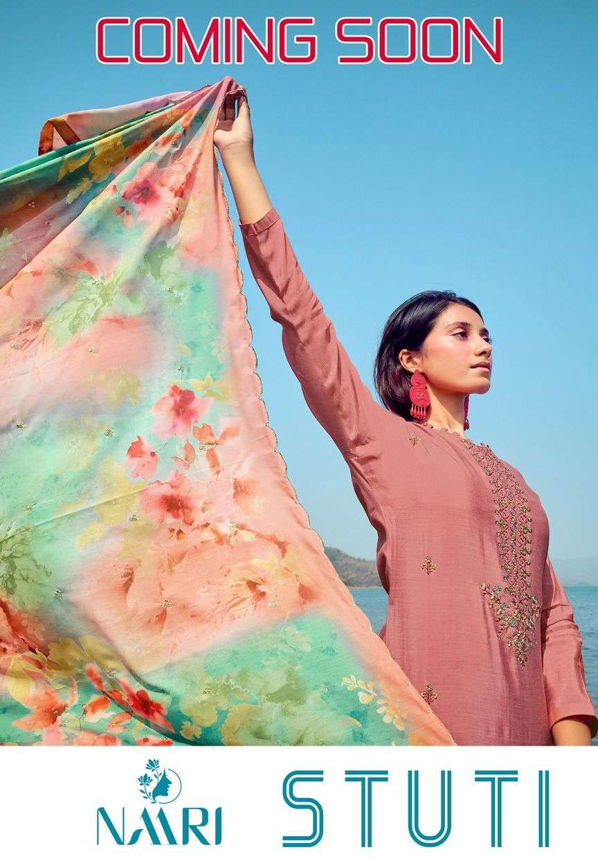 naari present stuti silk designer fancy dress materials