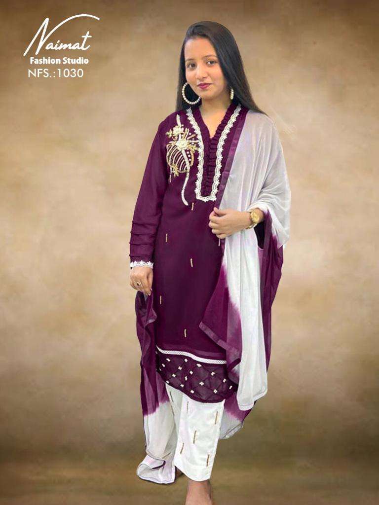 nfs 1030 by naimat fashion studio georgette pakistani readymade fancy salwar kameez