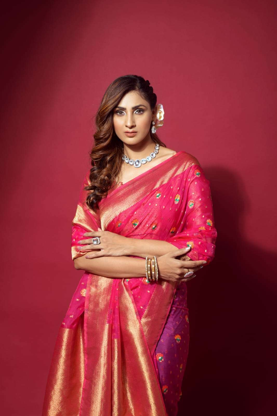 Rajpath amuly organza silk fancy sarees collection